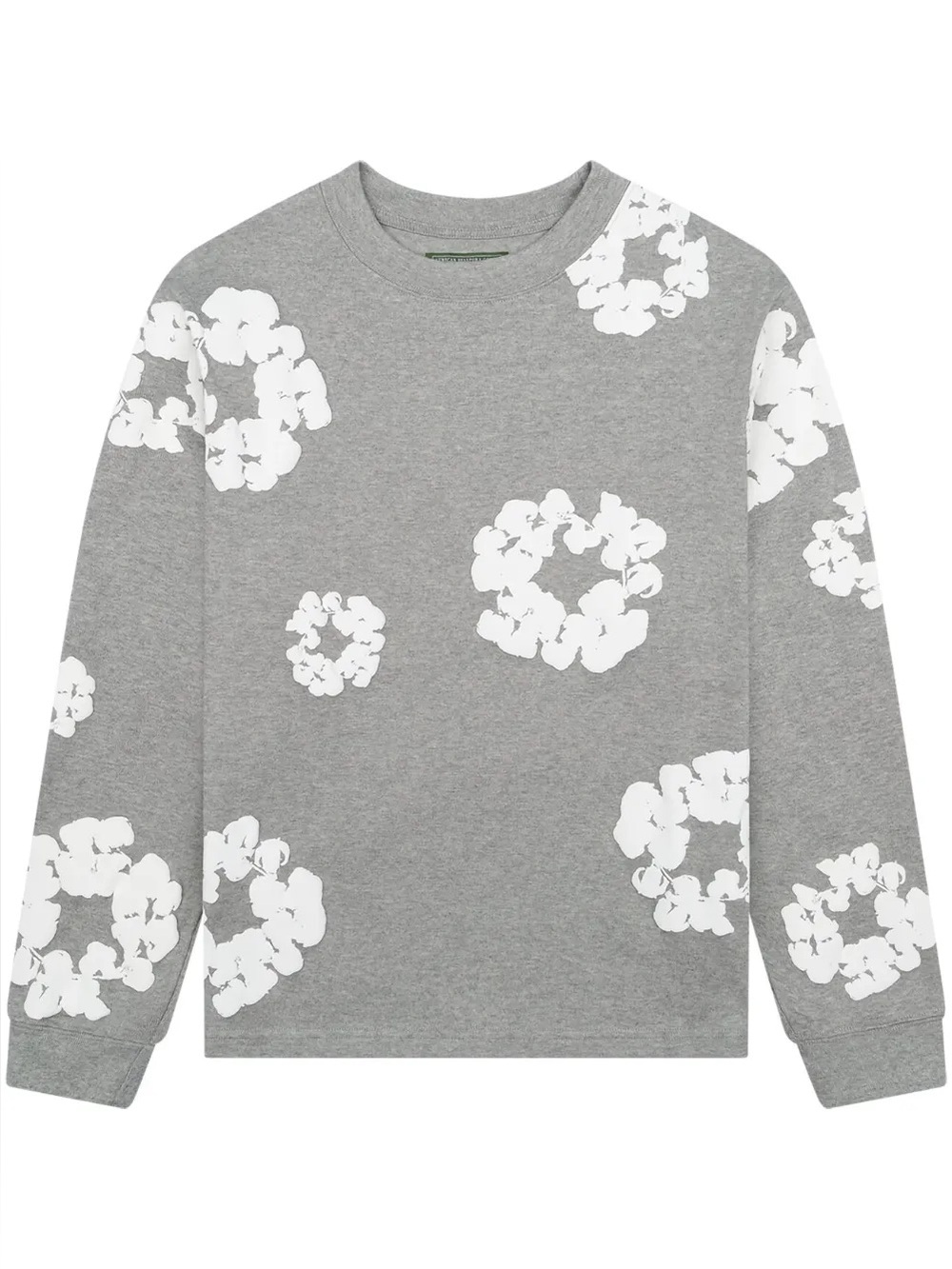 Denim Tears Printed Cotton Wreath Gray Long Sleeve Medium Portugal